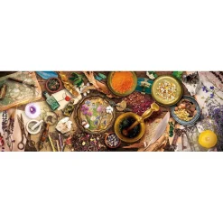 Clementoni - Puzzle Panorama de 1000 piezas: Mesa del Herbolista ㅤ