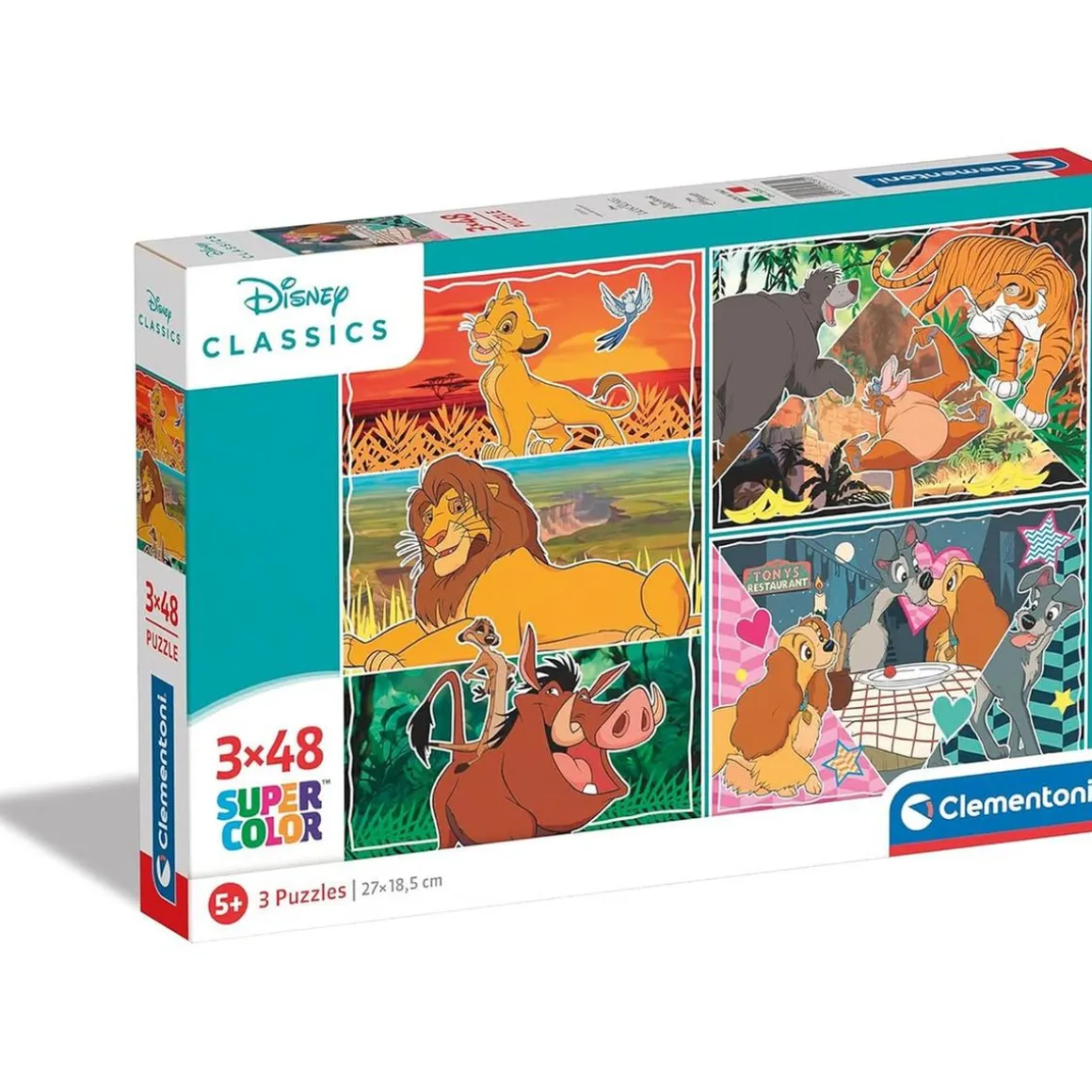 Clementoni - Puzzles infantiles de 48 piezas Disney Clásicos ㅤ