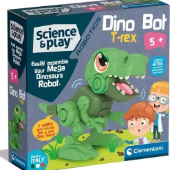 Clementoni - Robot T-Rex para Montar y Aprender Robótica Infantil, Juguete Educativo ㅤ