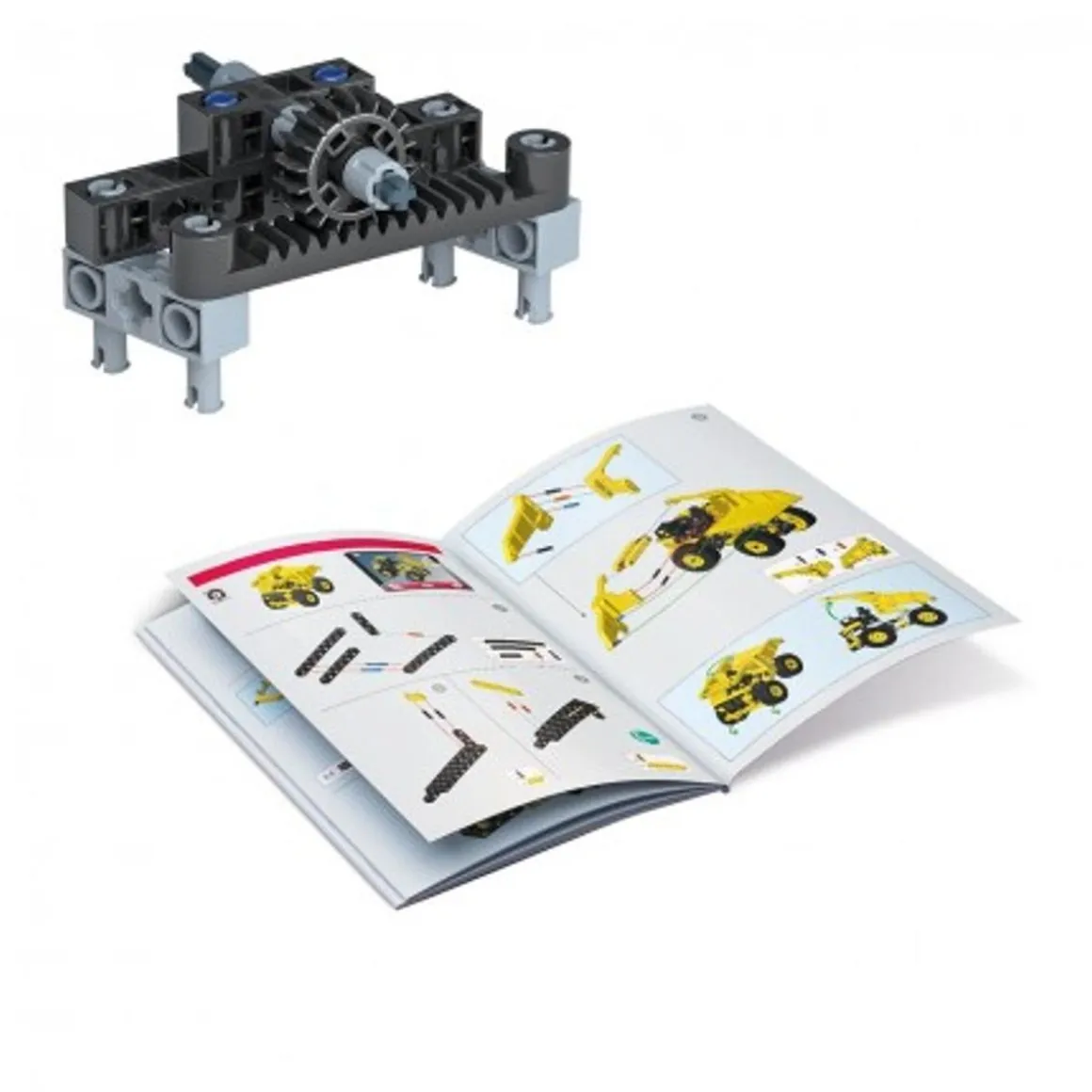 Clementoni - Set de construcción Mechanics Camión minero con instrucciones en App ㅤ