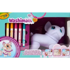 Crayola - Juego educativo Washimals El Gran Wilbur con rotuladores y cepillo ㅤ
