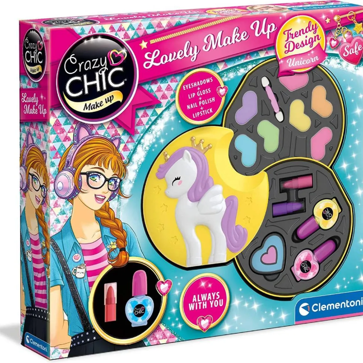 Crazy Chic - Neceser maquillaje unicornio