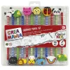 Creamania - Set de 12 lápices con goma de borrar
