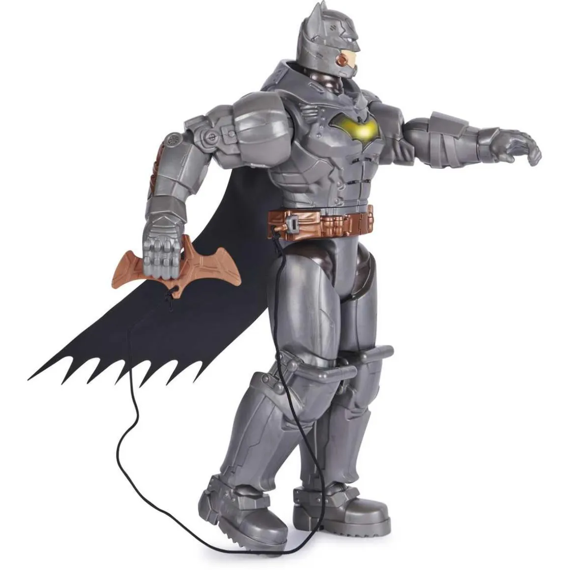 DC Cómics - Batman - Figura articulada electrónica Batman 30 cm con accesorios y sonidos ㅤ