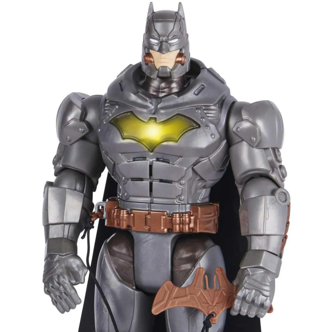 DC Cómics - Batman - Figura articulada electrónica Batman 30 cm con accesorios y sonidos ㅤ