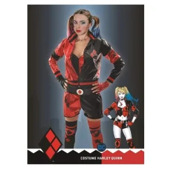 DC Cómics - Disfraz adulto de Harley Quinn Talla S (38-40)