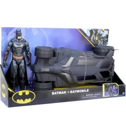 Dc comics - Batman - Set Batimóvil y figura de acción de Batman 30 cm ㅤ