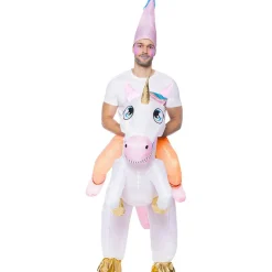Disfraz a hombros de unicornio hinchable para adulto Talla única