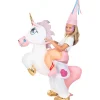 Disfraz a hombros de unicornio hinchable para niños Talla única