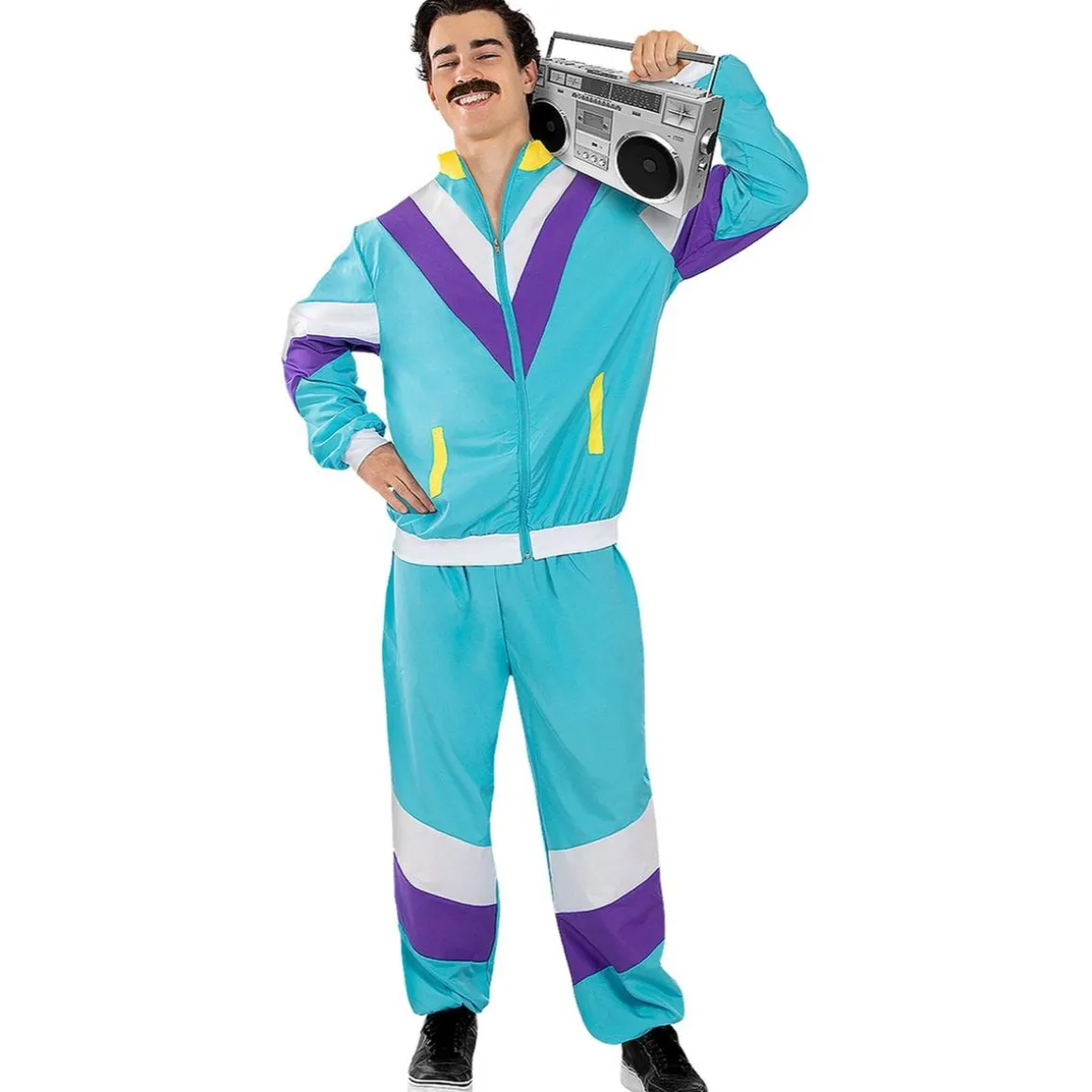 Disfraz chándal de los Años 80 para adulto M-L