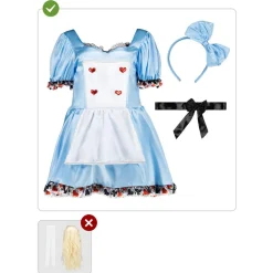 Disfraz de Alicia Deluxe para mujer XL