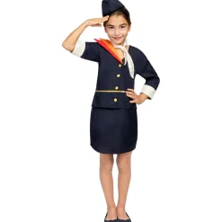 Disfraz de azafata de vuelo para niña 10-12 años