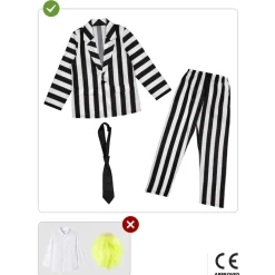 Disfraz de Beetlejuice niño 10-12 años