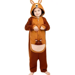 Disfraz de canguro onesie para niños 10-12 años