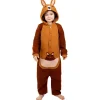 Disfraz de canguro onesie para niños 5-6 años