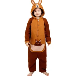 Disfraz de canguro onesie para niños 5-6 años