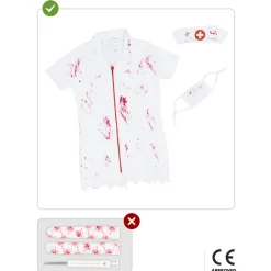 Disfraz de enfermera zombie niña 3-4 años