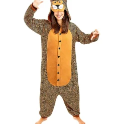 Disfraz de leopardo onesie para adulto L-XL