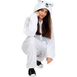 Disfraz de oso polar onesie para adulto L-XL