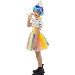 Disfraz de payasa para niña 3-4 años