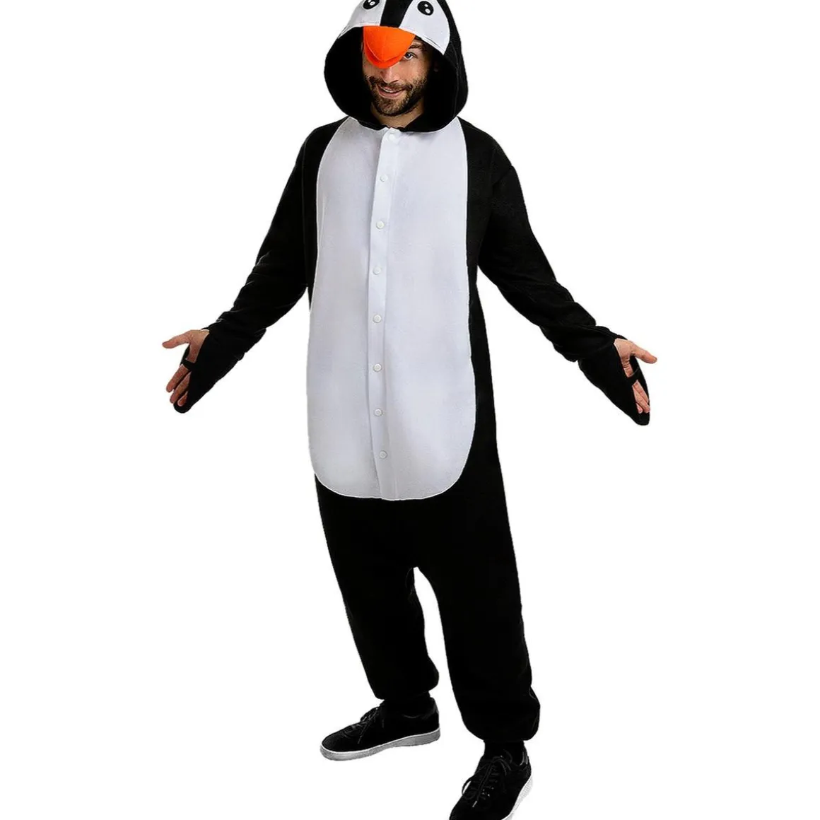Disfraz de pingüino onesie para adulto L-XL