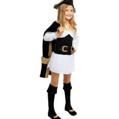 Disfraz de pirata deluxe para niña- Colección colonial 5-6 años