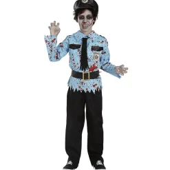 Disfraz de Policía Zombie (7-9 años)