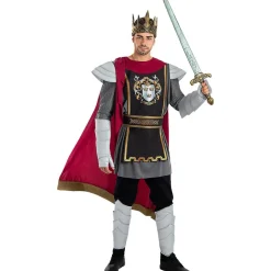 Disfraz de rey Arturo Deluxe para hombre L