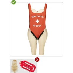 Disfraz de socorrista para hombre M-L