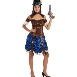 Disfraz de Steampunk corto para mujer S