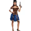 Disfraz de Steampunk corto para mujer XXL