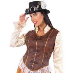 Disfraz de Steampunk largo para mujer XL