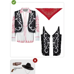 Disfraz de vaquero para adulto M