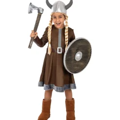 Disfraz de Vikingo para niña 5-6 años