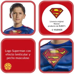 Disfraz infantil Superman Black line 3-4 años