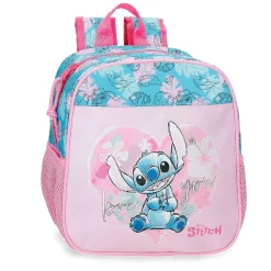 Disney - Mochila preescolar 25 cm adaptable a carro - Heart Stitch