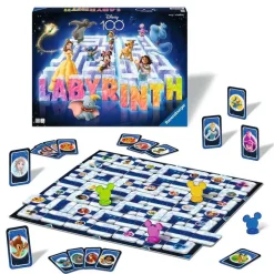 Disney - Laberinto mágico Disney, juego de mesa familiar para 2-4 jugadores ㅤ