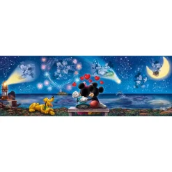 Disney - Puzzle panorama Mickey y Minnie - 1000 piezas