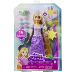 Disney - Rapunzel - Muñeca Princesa Rapunzel con peinados mágicos y accesorios