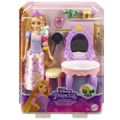 Disney - Rapunzel - Muñeca Rapunzel con ropa y accesorios inspirados en la película ㅤ