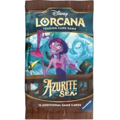 Disney Lorcana - Sobre de cartas Azurite Sea en inglés (Varios modelos)
