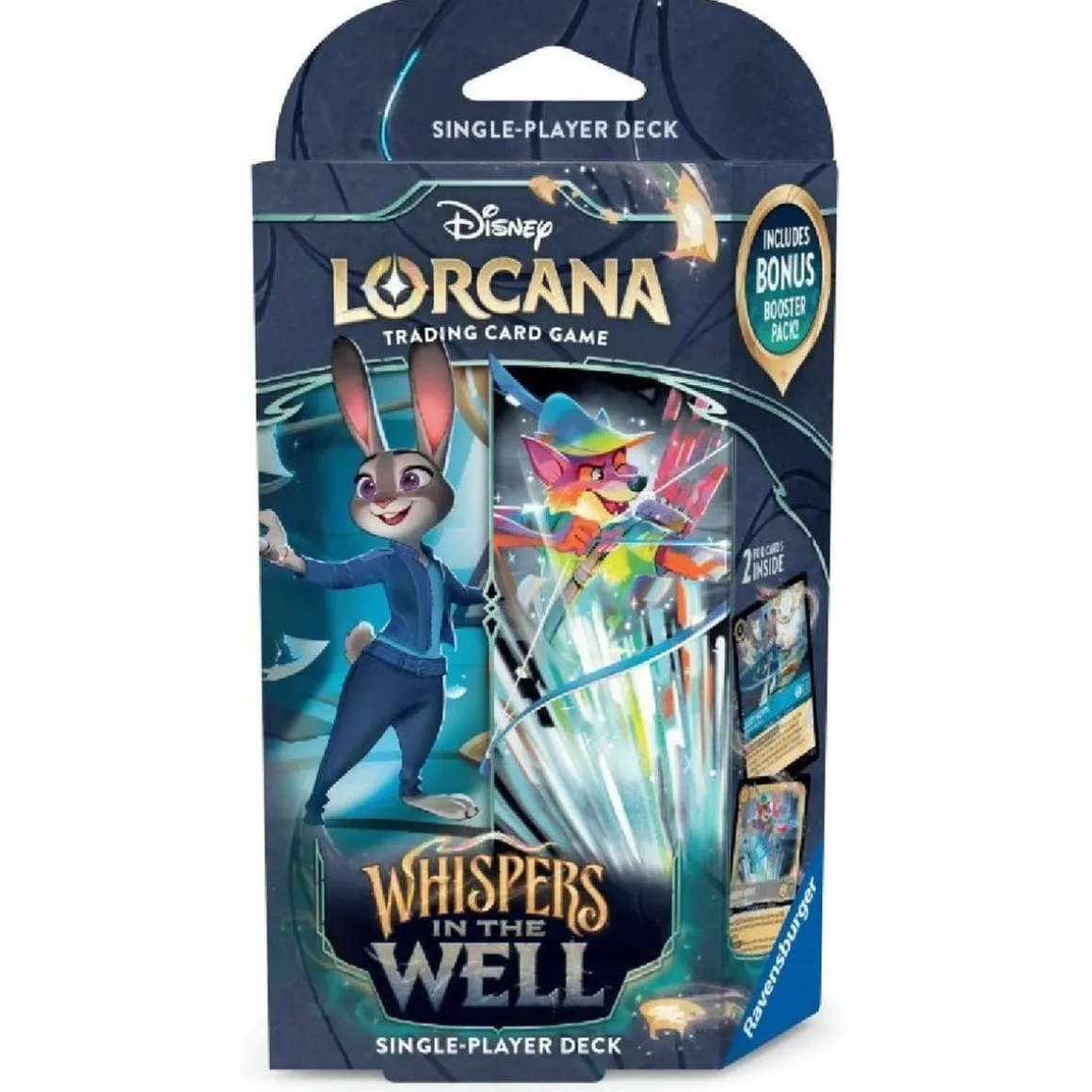 Disney Lorcana Whispers in the Well - Mazo de inicio Zafiro / Acero (inglés)
