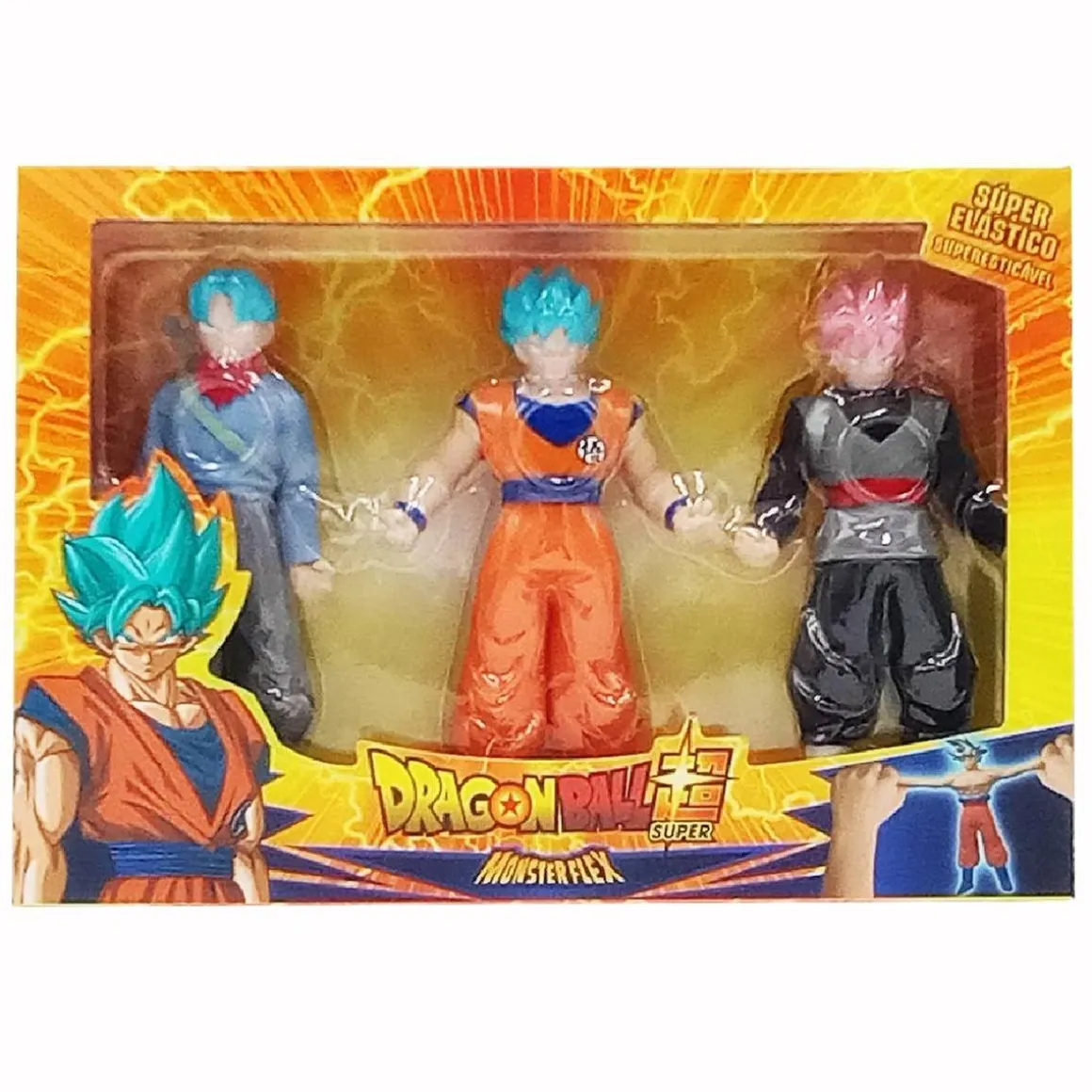 Dragon Ball Super - Pack 3 personajes Monsterflex (Varios modelos)