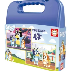 Educa Borras - Bluey - Puzzle infantil dúo en maleta plástico 20 piezas ㅤ