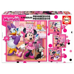 Educa Borras - Minnie Mouse - Puzzle Progresivo