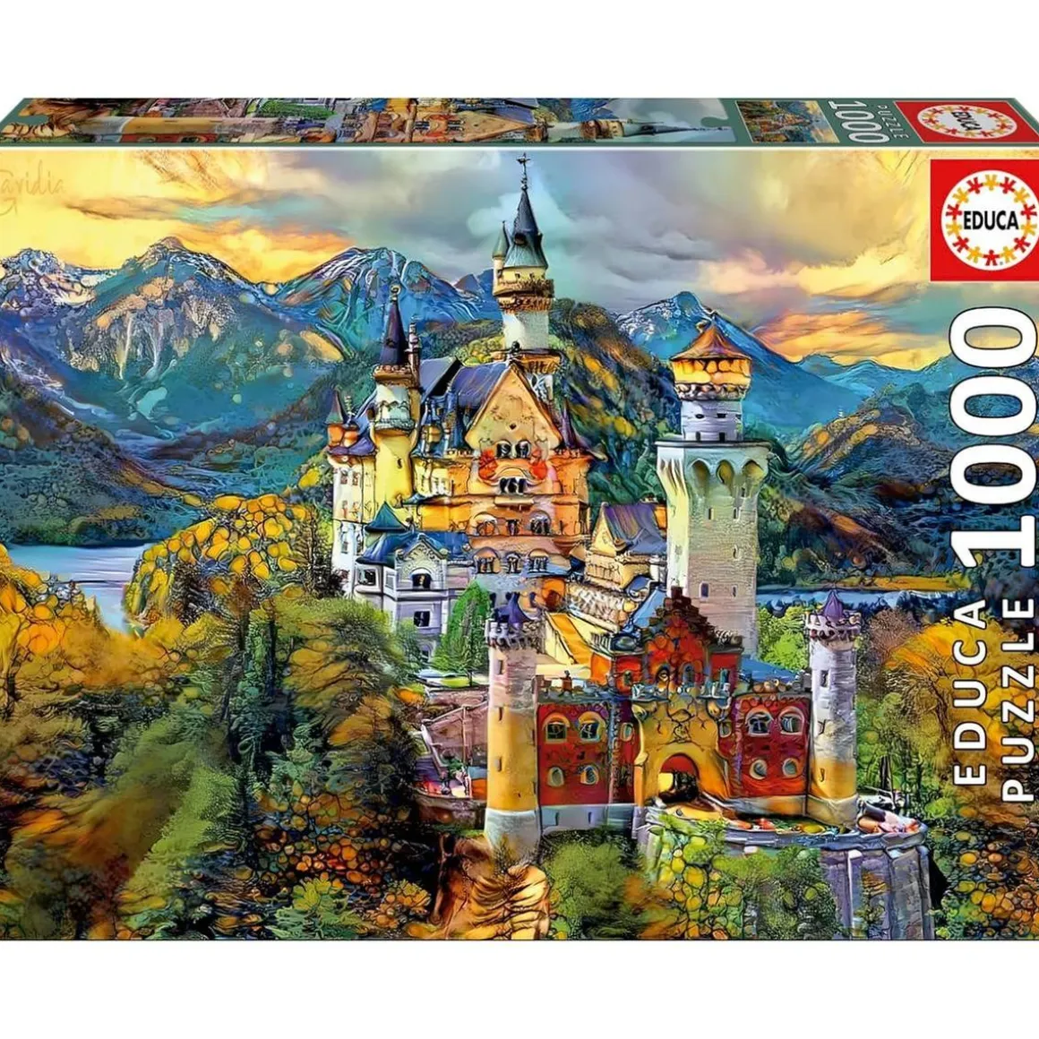 Educa Borras - Puzzle Adultos Neuschwanstein 1000 Piezas ㅤ