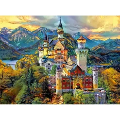 Educa Borras - Puzzle Adultos Neuschwanstein 1000 Piezas ㅤ