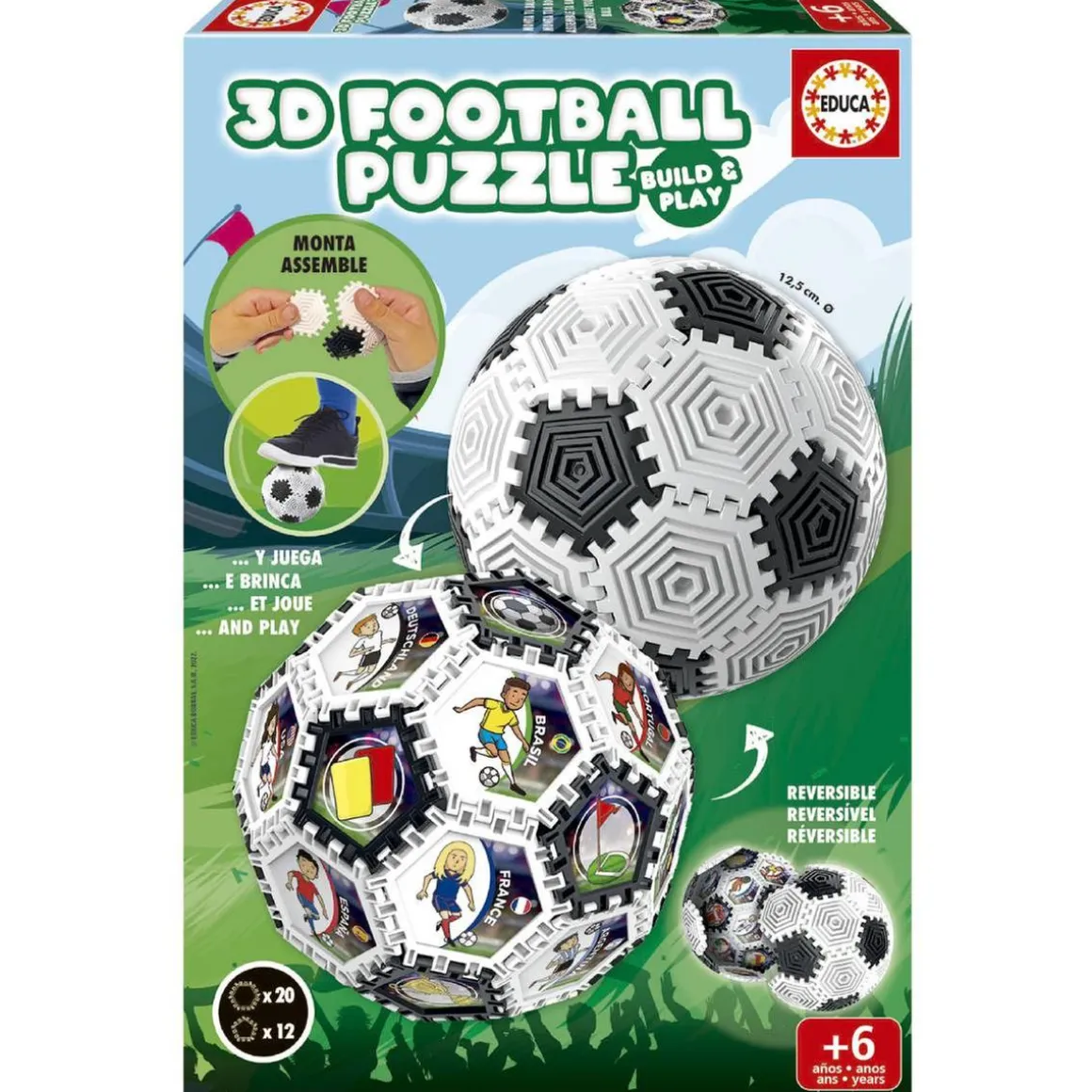 Educa Borras - Puzzle 3D fútbol