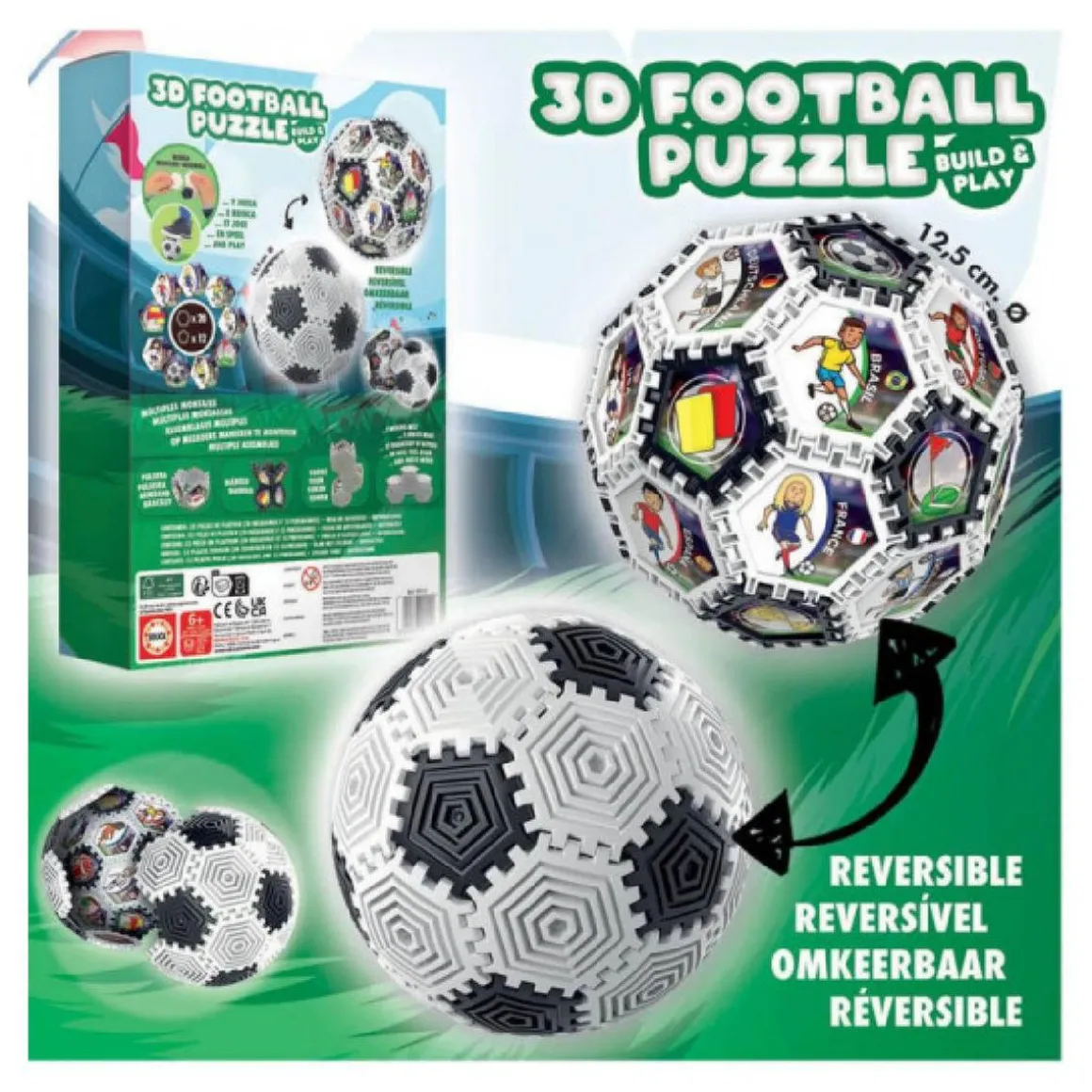 Educa Borras - Puzzle 3D fútbol
