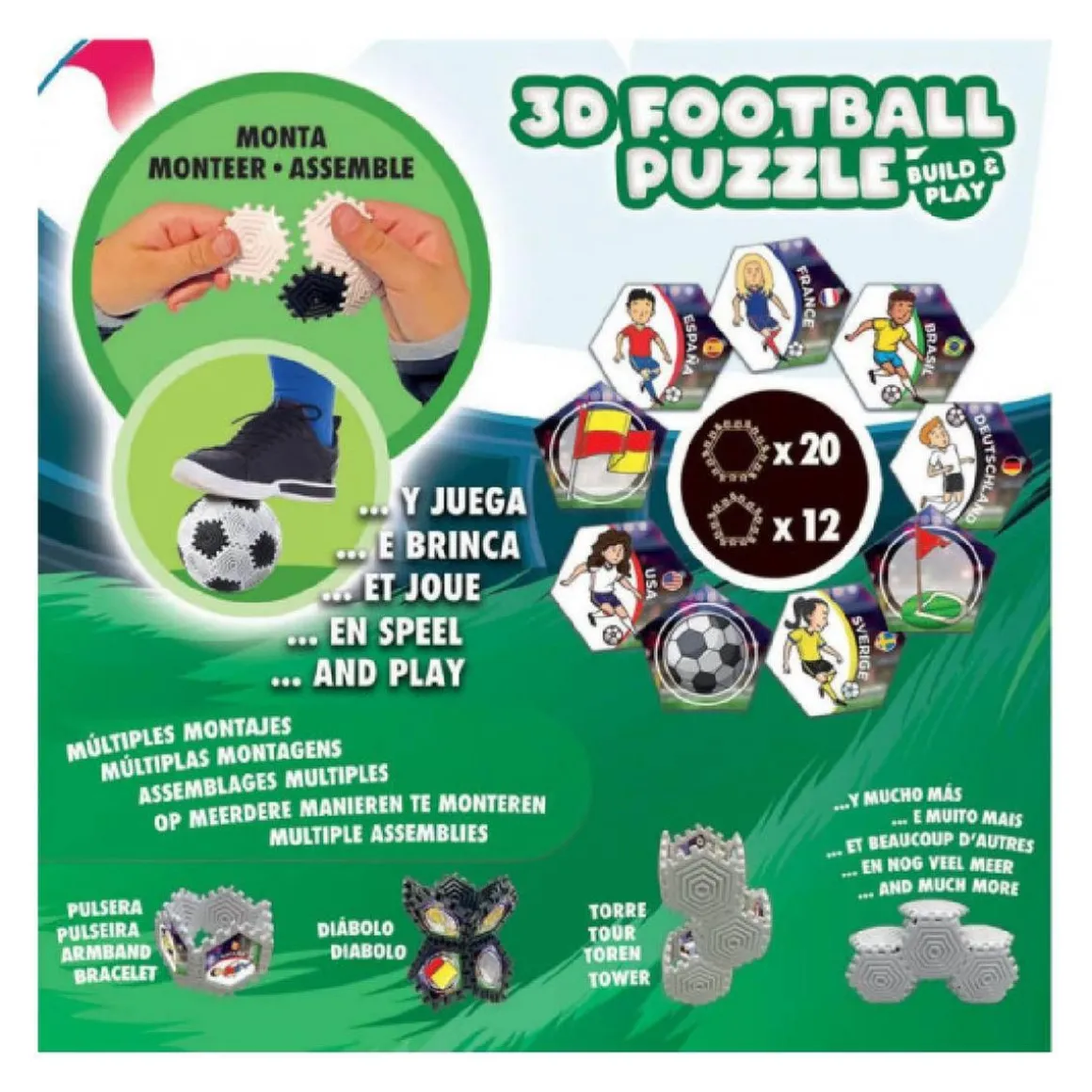 Educa Borras - Puzzle 3D fútbol